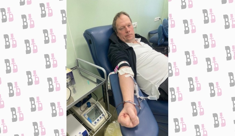 Владислав Гриб сдал кровь для российских военнослужащих