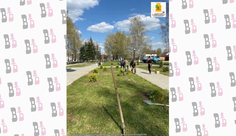 В Воротынске продолжается благоустройство