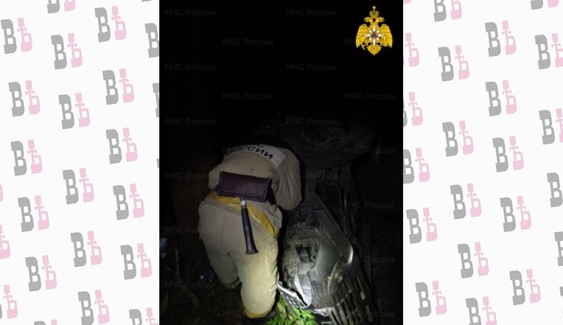 Ночью в Калужской области перевернулась «Киа»