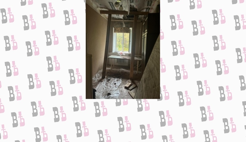 В общежитии на улице Ленина в Калуге обвалился потолок