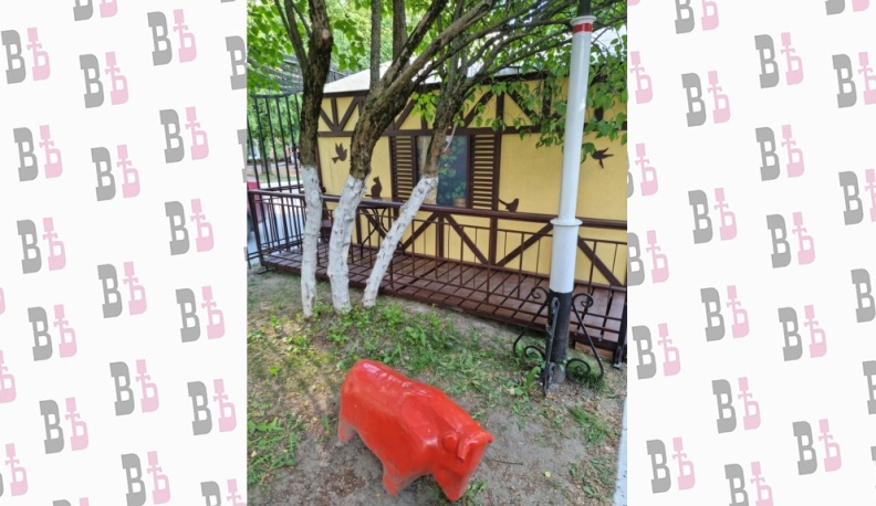 На территории драмтеатра в Калуге появился домик для газонокосилок