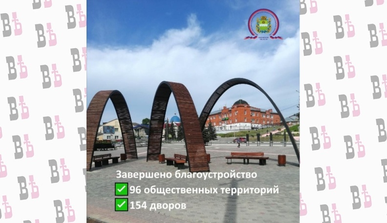В Калужской области с начала года благоустроили 154 двора и почти 100 общественных территорий 