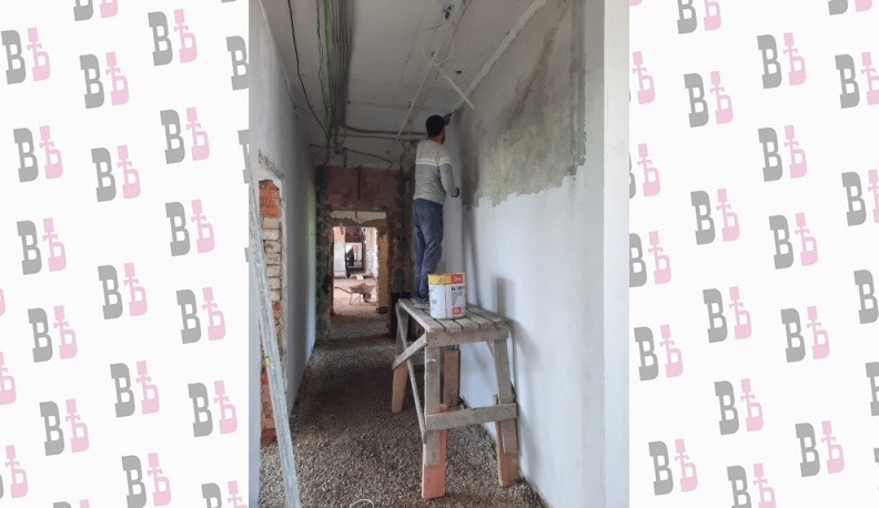 В поселке Мятлево Износковского района начался капитальный ремонт школы