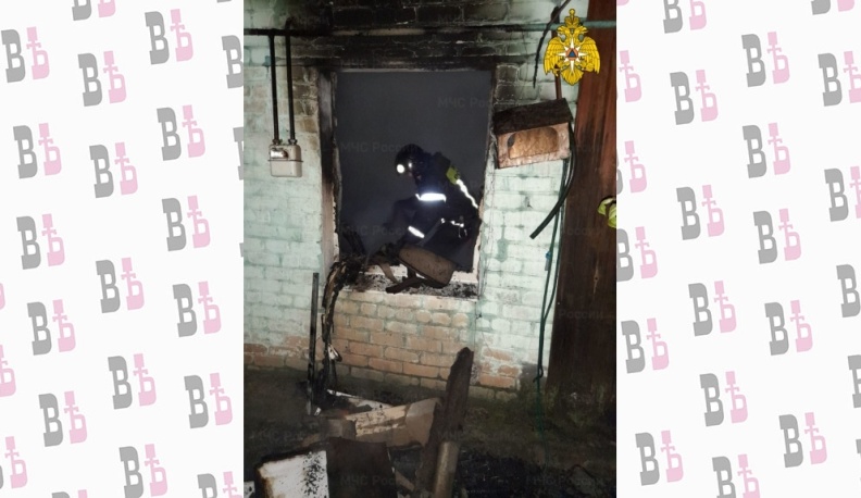 Во время пожара жилого дома в Тарусе пострадал человек