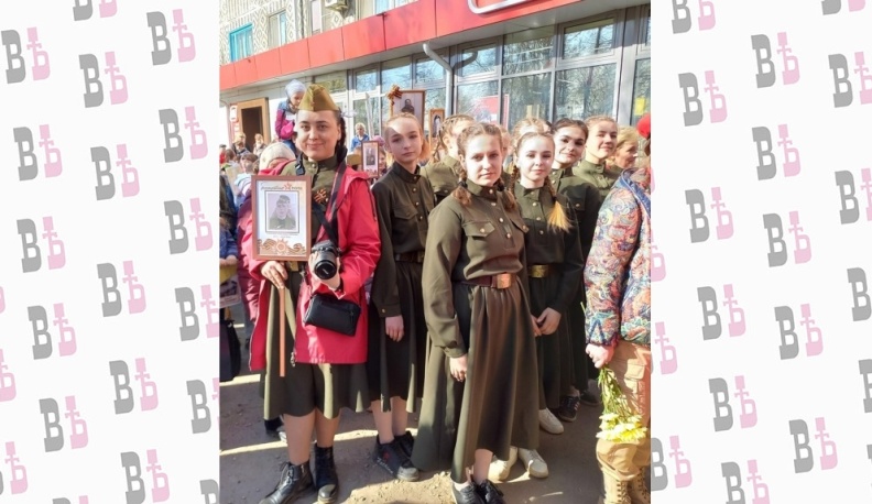 В Калуге «Бессмертный полк» прошёл по микрорайону Ольговка