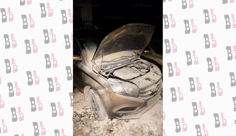 В Калужской области вечером сгорел автомобиль