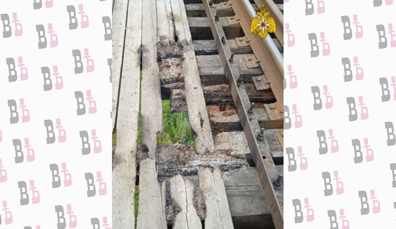 В калужском Кирове ликвидировано возгорание на железнодорожном мосту