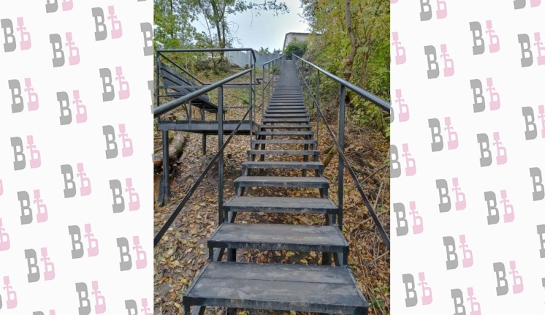 В Калуге восстановили лестницу к выходу на набережную Яченки