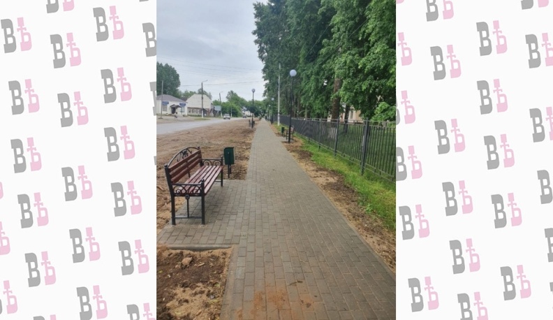 В поселке Пятовский обустроили пешеходную зону