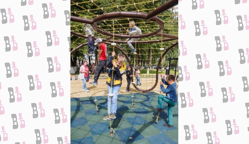 Городской центральный парк в райцентре