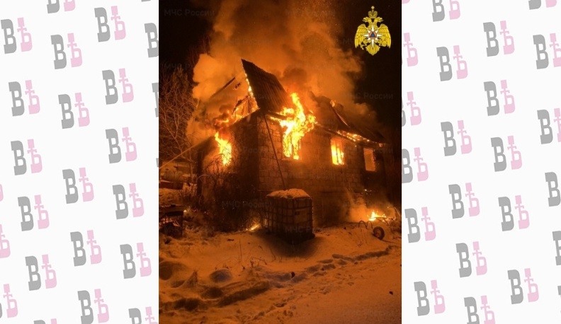 В Калужской области сгорел жилой дом