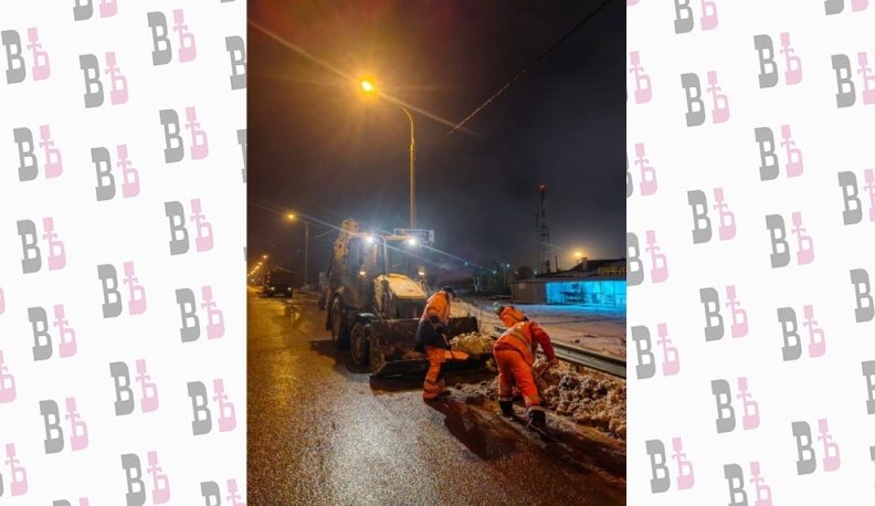 Калугу очищали от снега всю ночь