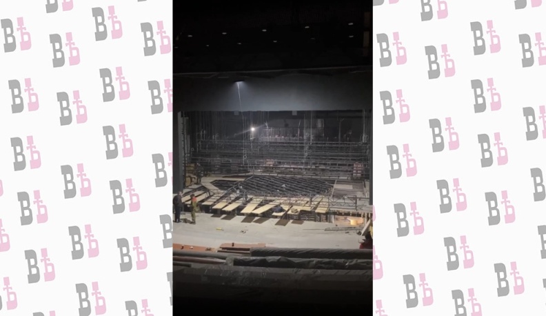 Подрядчики начали монтаж подсветки нового ТЮЗа в Калуге