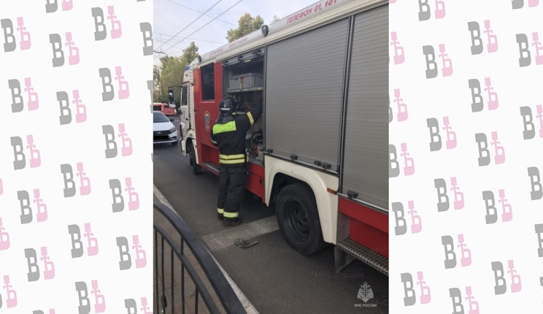 В Калуге вечером загорелась квартира