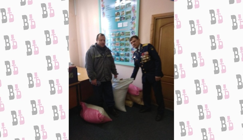 Калужские ветераны помогают жителям Донбасса