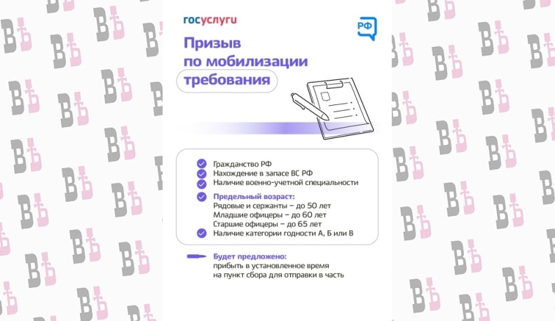 На портале Госуслуг заработал сервис по вопросам мобилизации