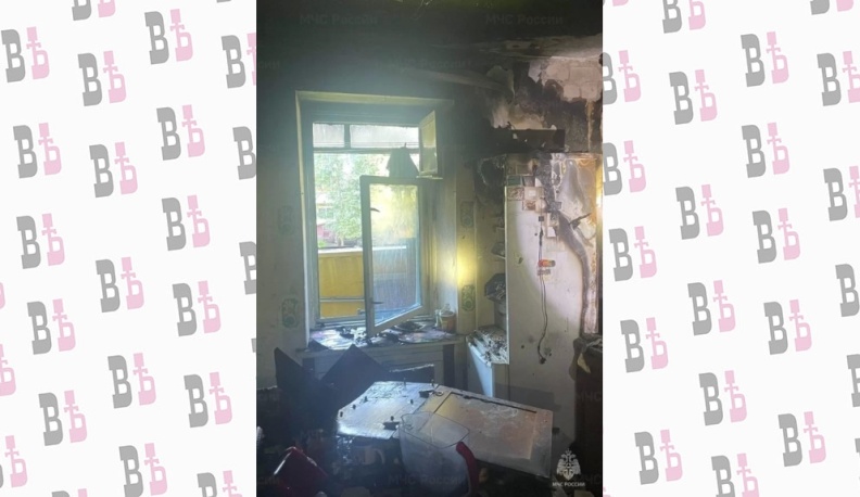 В Калуге утром сгорела квартира