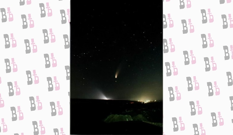 Комета  Хейла-Боппа. Фото автора.