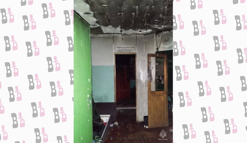 В ночном пожаре в Калуге пострадал человек