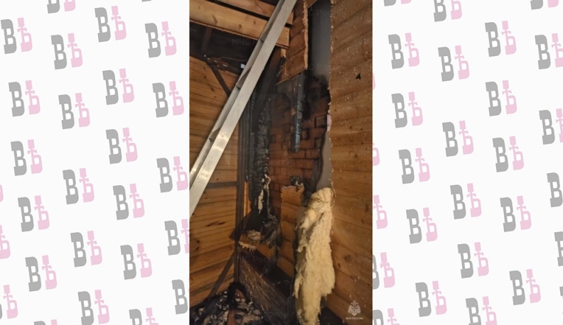 В калужской деревне сгорел дом