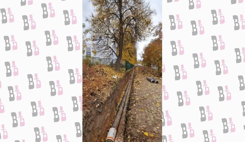 В Кондрове завершен ремонт теплосети на улице Советской