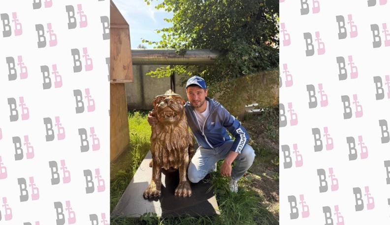 В Людинове восстановили статуи львов