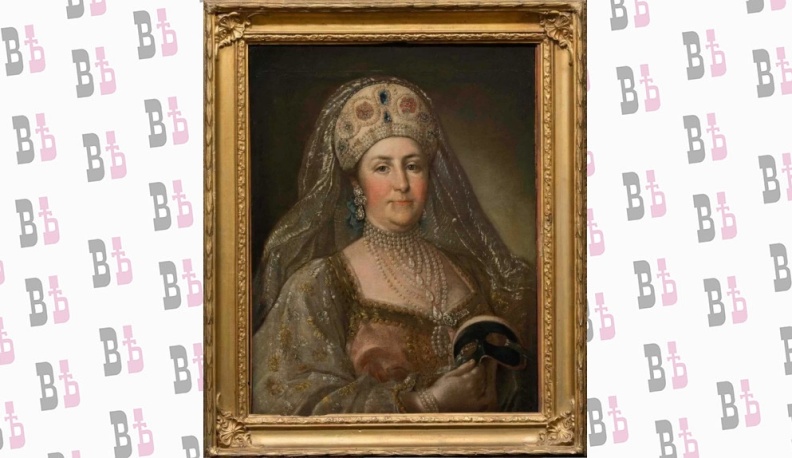 «Портрет Екатерины II в русском платье».  Неизвестный художник по оригиналу С. Торелли 1760 -х годов. Последняя треть XVIII в.