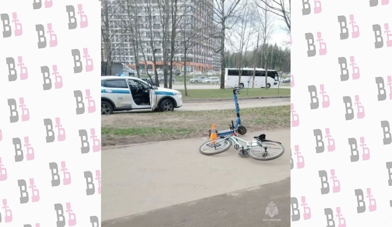 В Обнинске столкнулись велосипедист и самокатчик