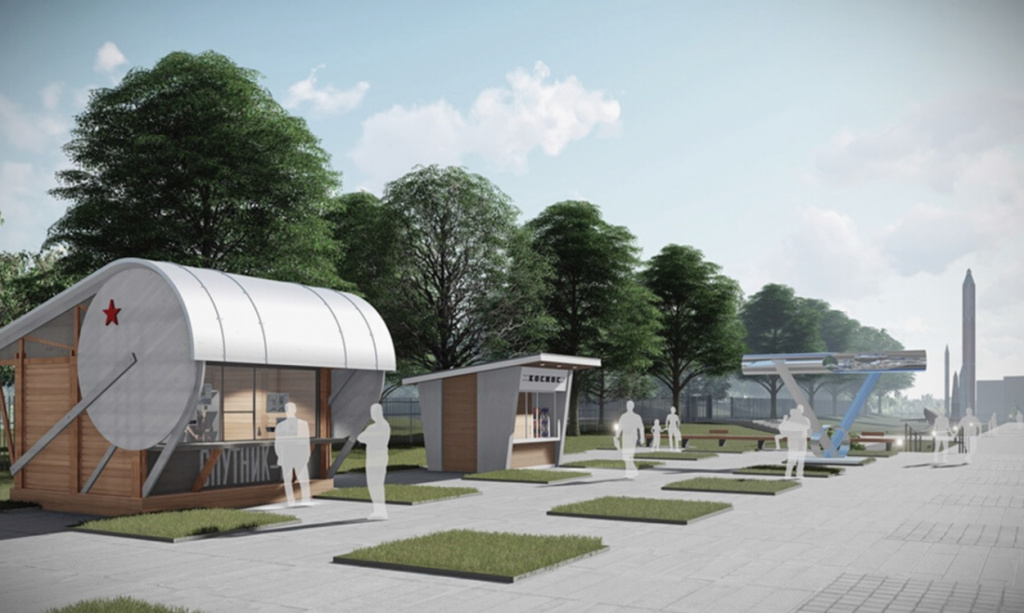 Палатки у музея космонавтики.jpg