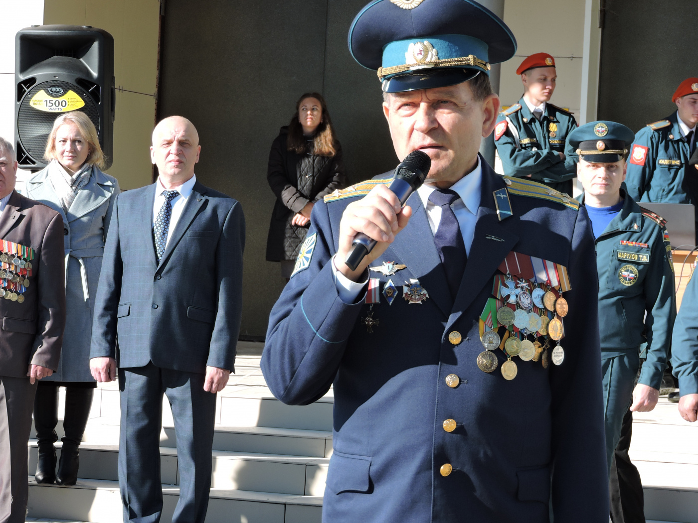 председатель Калужской областной организации ветеранов полковник Анатолий Михайлович Исаченко.JPG