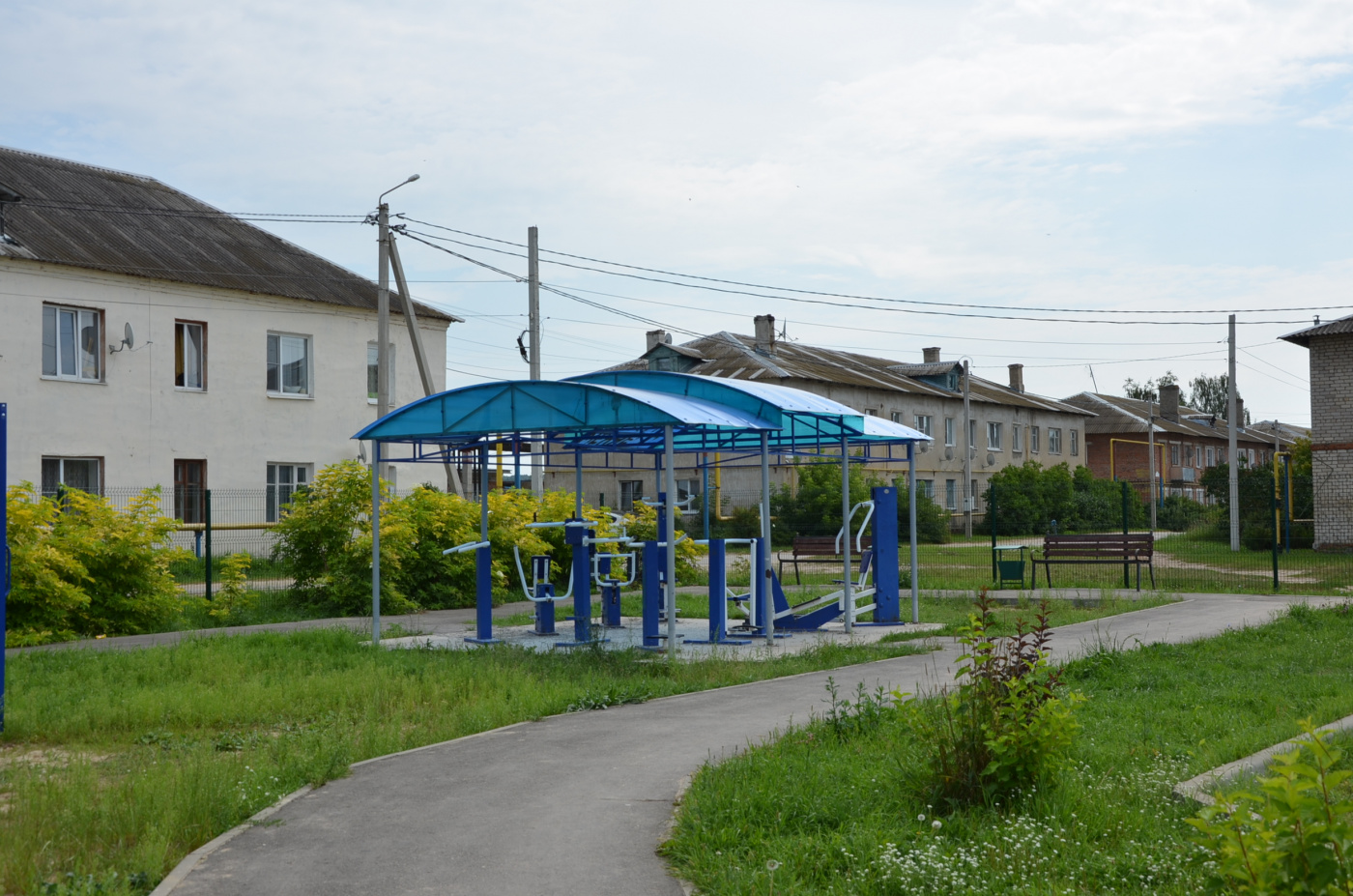 Тренажерная площадка в парке «Солнечный» в центре села.JPG