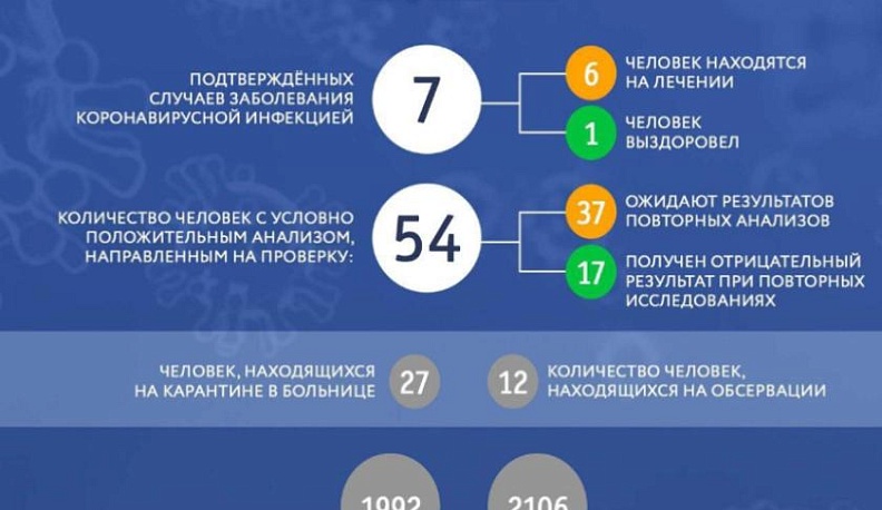 В Калуге зарегистрировано семь случаев коронавируса