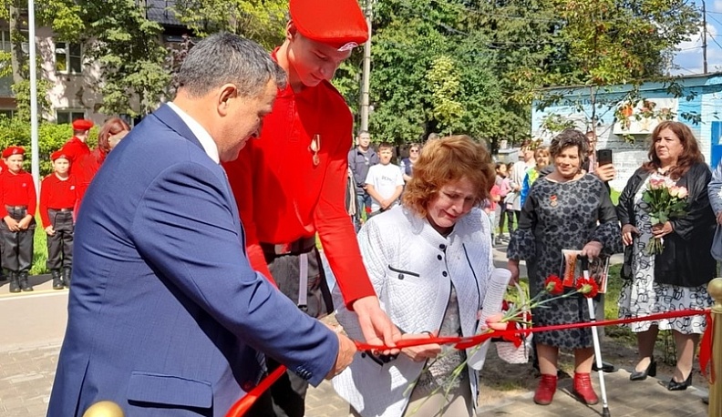В Жуковском районе появился новый памятник Герою Советского Союза