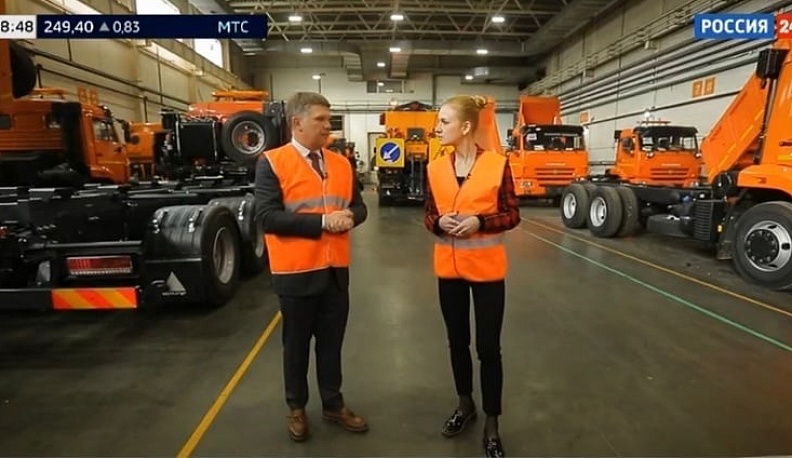 О развитии строительной отрасли в Калужской области сняли сюжет на «России-24»
