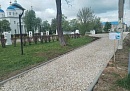 В Мещовске началось благоустройство территории у мемориального комплекса