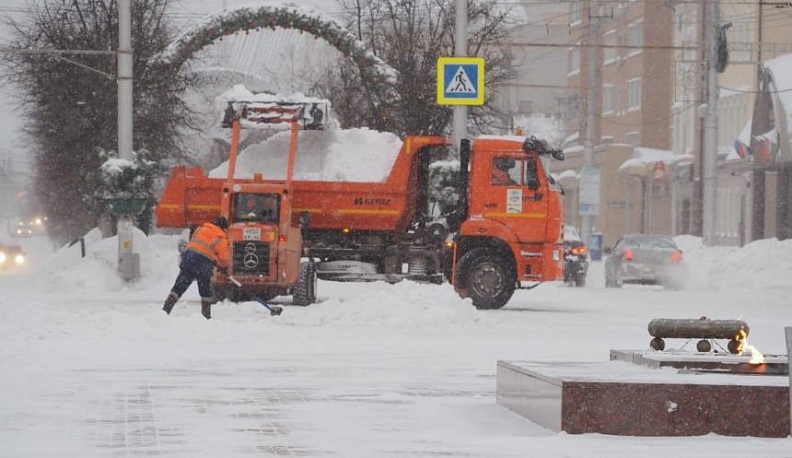 В эти выходные снег из Калуги вывозится в усиленном режиме