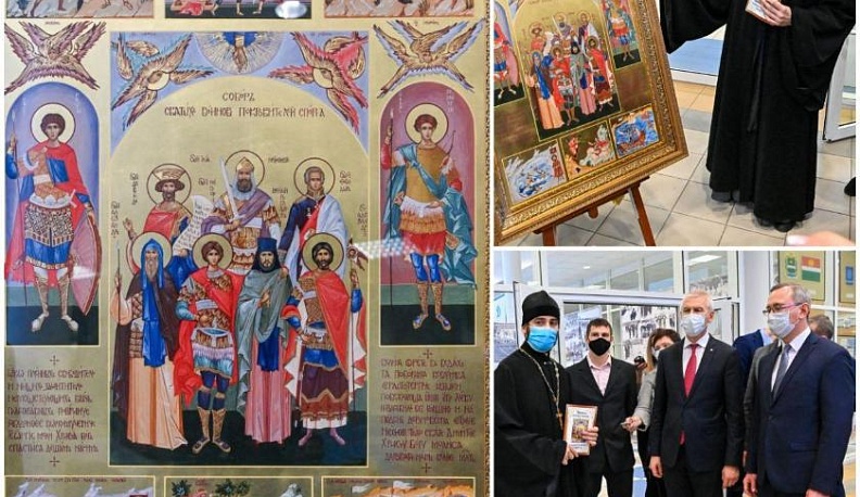 Владислав Шапша передал калужскую икону в Минспорта РФ