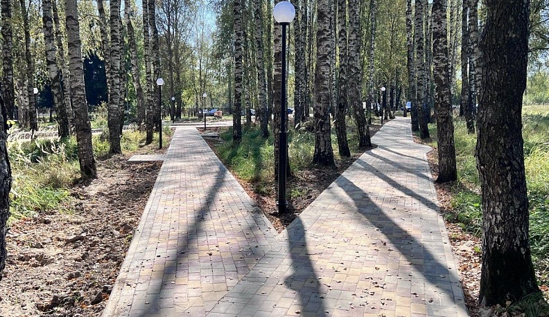 В Ульяново благоустроили рощу у школы