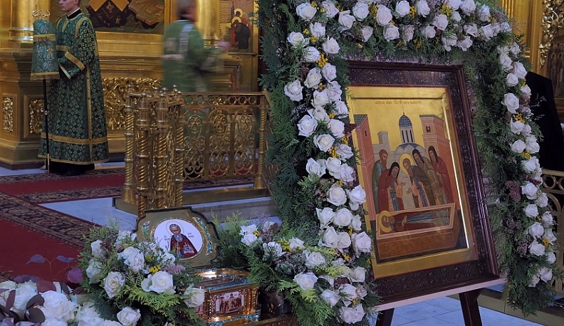 В Калугу прибыл ковчег с мощами преподобного Сергия Радонежского