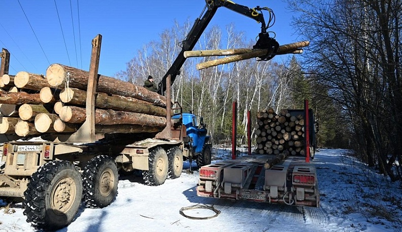 Трал с древесиной и подарки от калужан готовятся к отправке в зону СВО