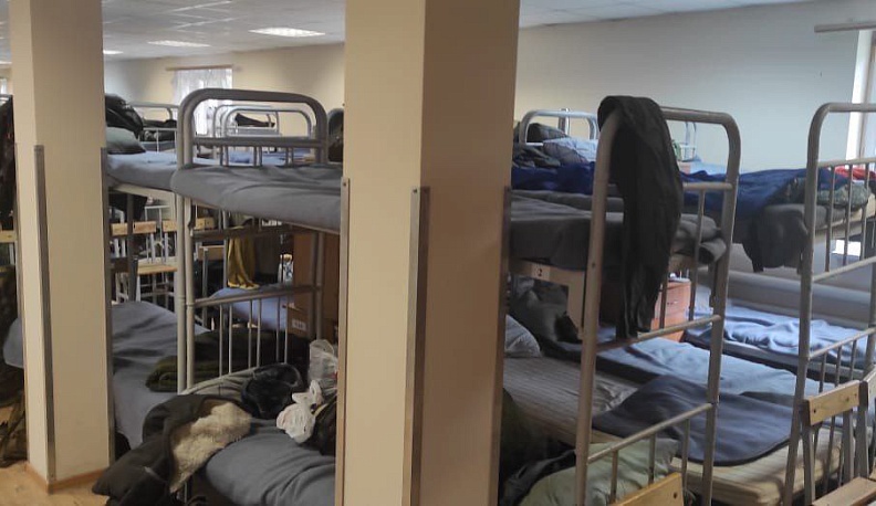 Владислав Шапша показал условия размещения мобилизованных из Калужской области