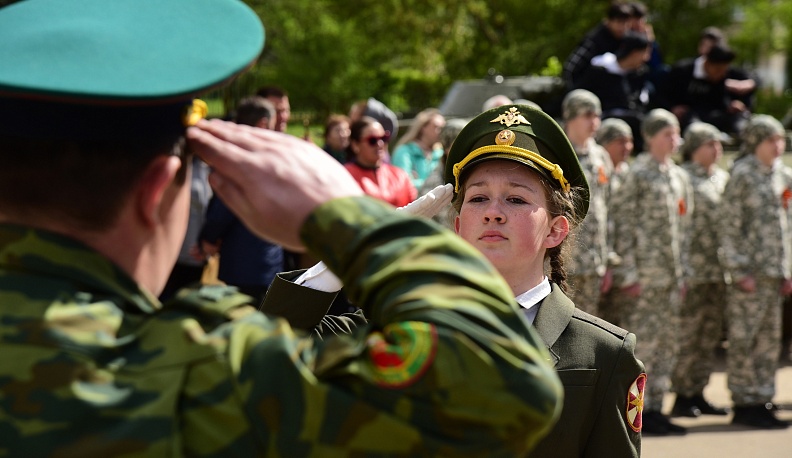 В Малоярославце прошел смотр строя и песни