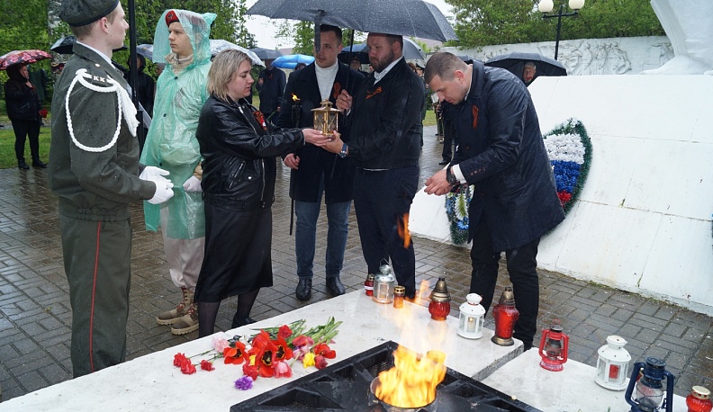 В Козельске стартовала  эстафета Огня Победы