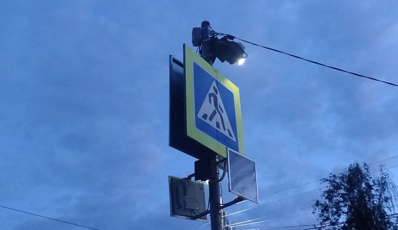 В Калужской области в рамках национального проекта «Инфраструктура для жизни» установлено 65 инновационных проекционных пешеходных переходов