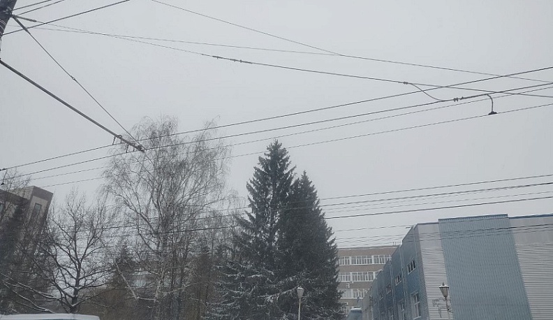 Сильный снегопад снова пришел в Калугу 