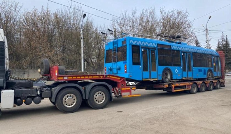 В Калугу доставили первый подержанный троллейбус из Москвы