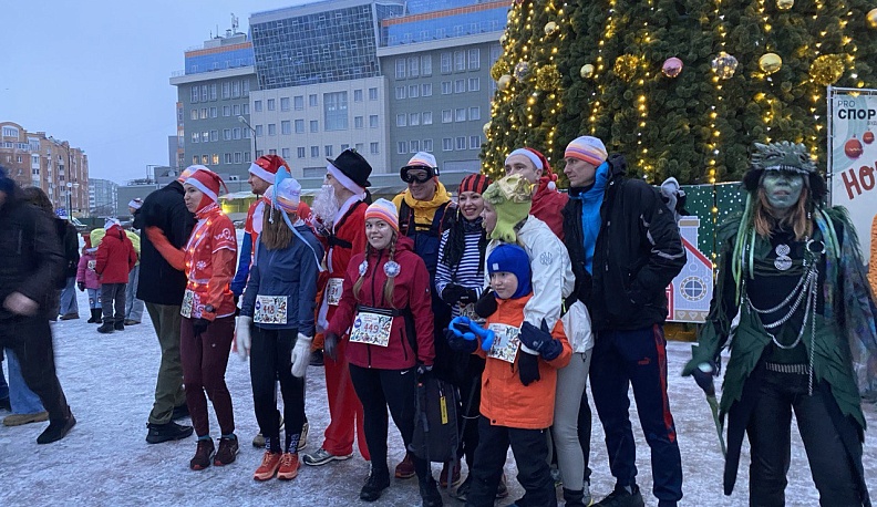 Забег "Новогодний хоровод" прошел в Обнинске