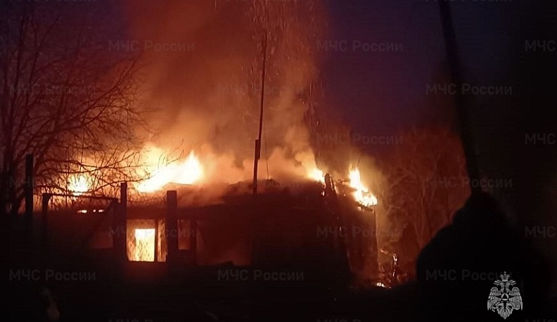 В Медынском районе человек пострадал в пожаре