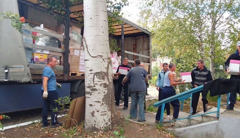 Из Калужской области в подшефный Первомайск прибыл пятый гумконвой