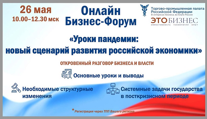 В День российского предпринимательства ТПП подведет «Уроки пандемии»